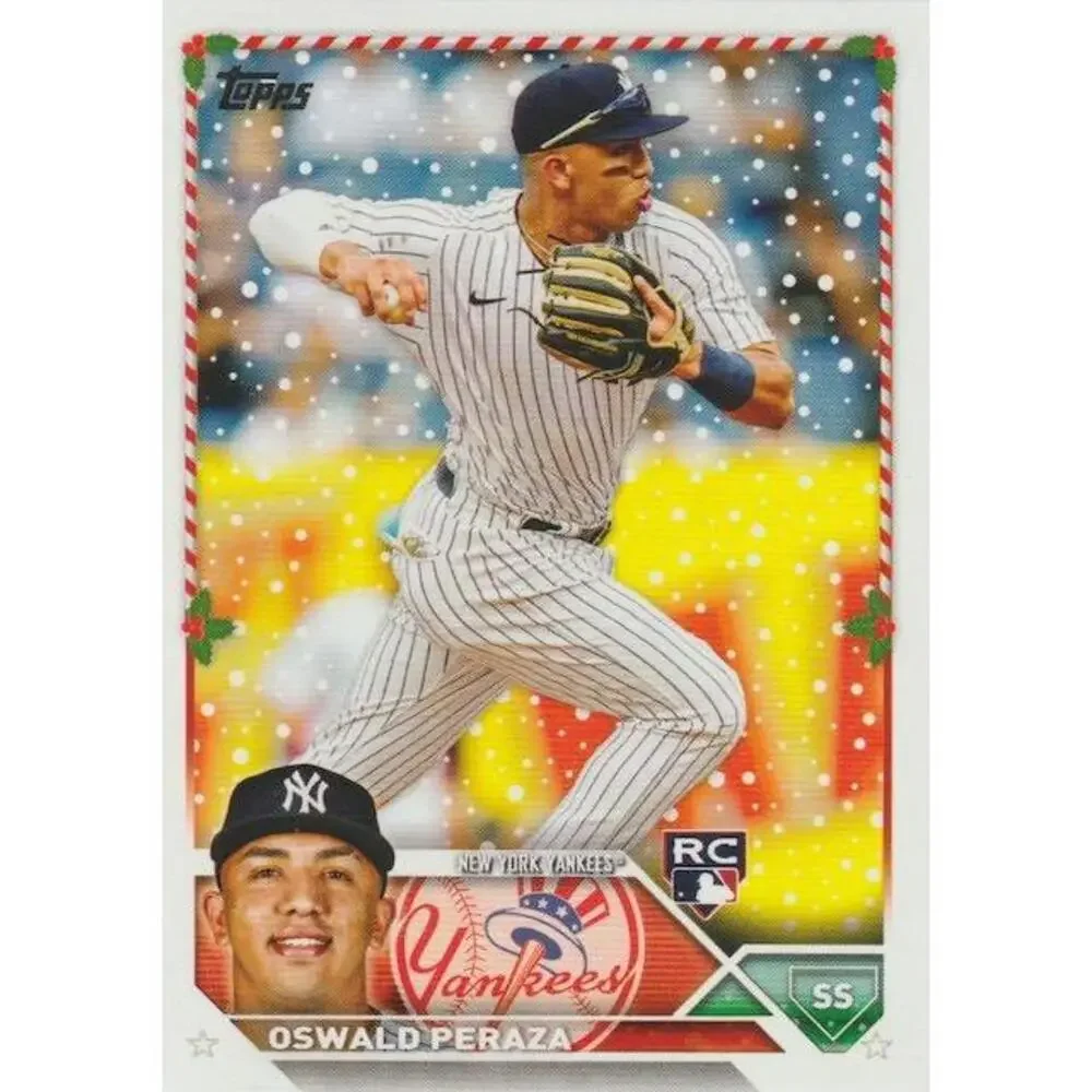 2023 Topps Holiday Oswald Peraza RC H157 New York Yankees